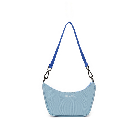 Kanavaia Mini Structured Baguette Shoulder Bag Baby Blue