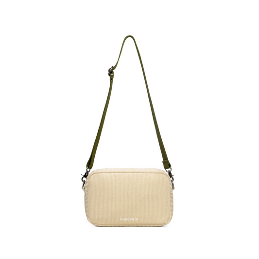Kanavaia Corduroy Crossbody Bag Cream