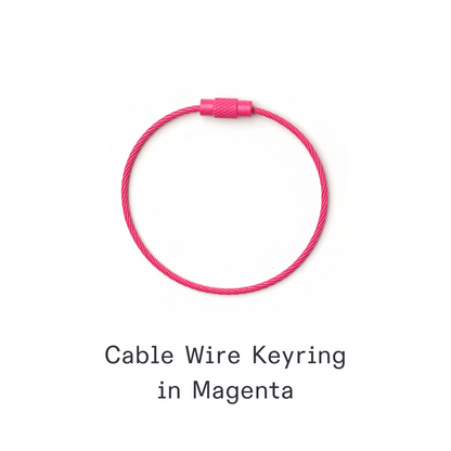 Kanavaia DIY Acrylic Keychain - Stainless Steel Cable Wire Keyring