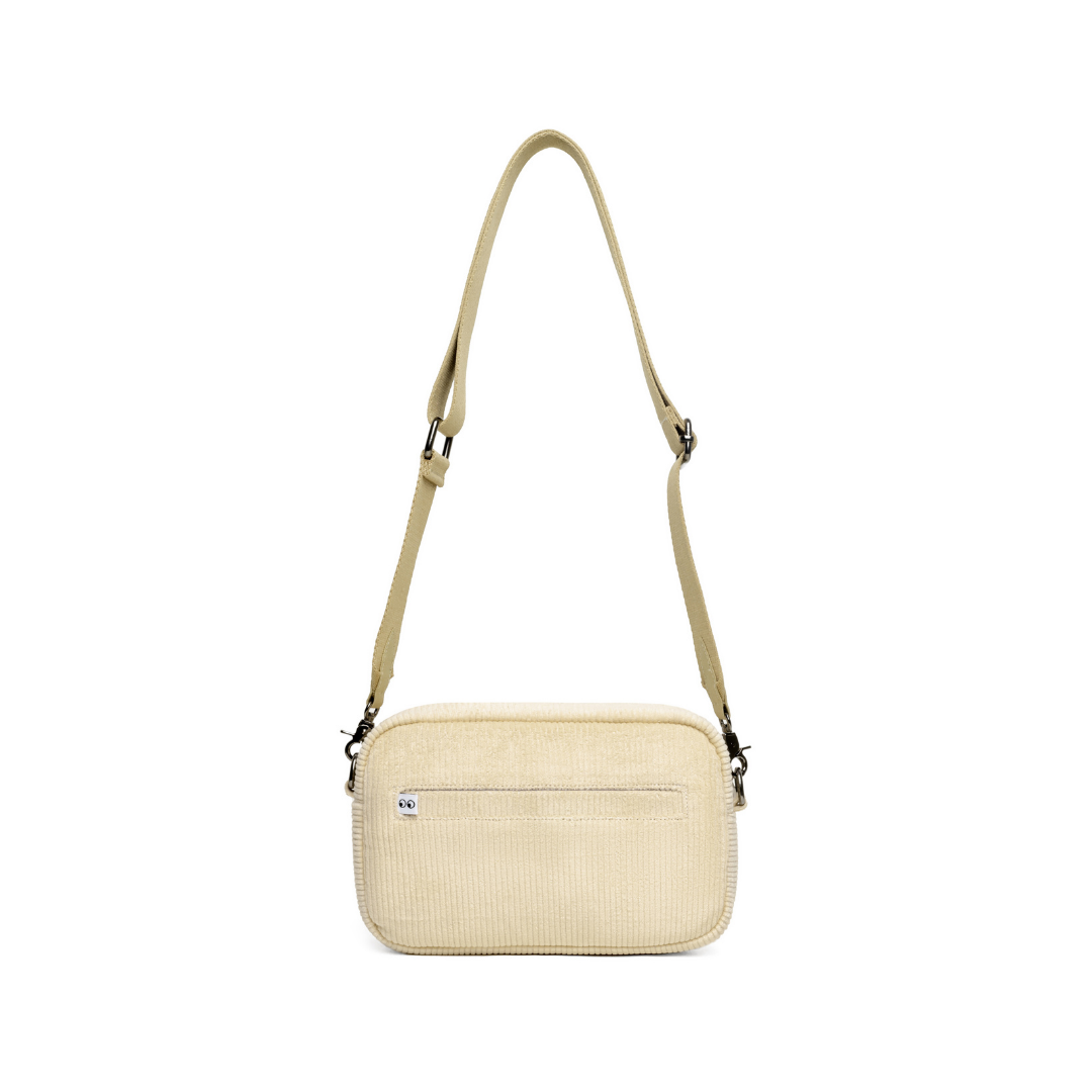Kanavaia Corduroy Crossbody Bag Cream