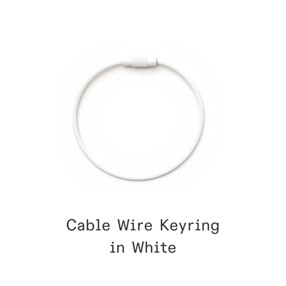 Kanavaia DIY Acrylic Keychain - Stainless Steel Cable Wire Keyring