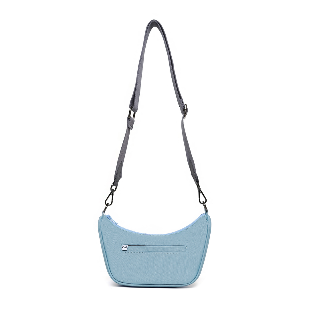 Kanavaia Mini Structured Baguette Shoulder Bag Baby Blue