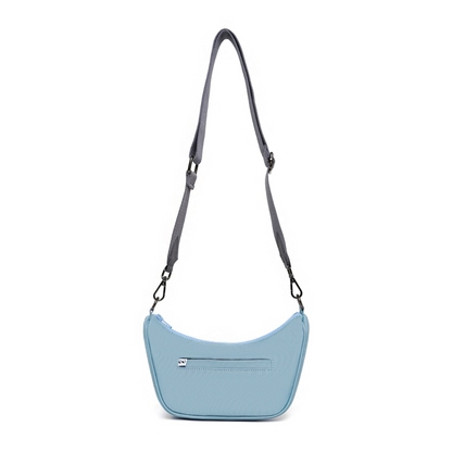 Kanavaia Mini Structured Baguette Shoulder Bag Baby Blue