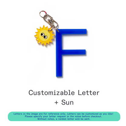 [Pre-Order] Kanavaia DIY Acrylic Keychain - Letters and Small Charms (Keyring Excluded)