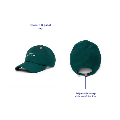 Kanavaia Drill Cap Teal (Stressed but Doing My Best)