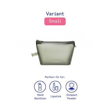 Kanavaia Frosted PVC Zip Pouch