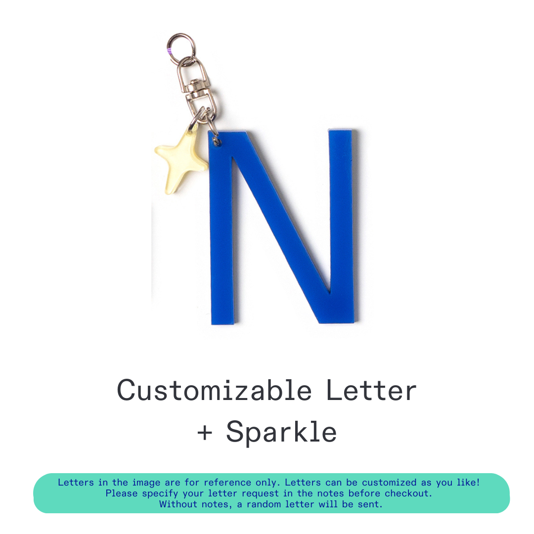 [Pre-Order] Kanavaia DIY Acrylic Keychain - Letters and Small Charms (Keyring Excluded)