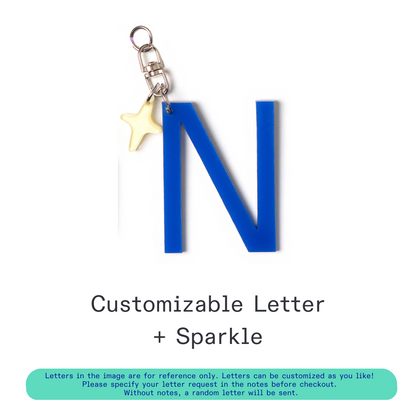 [Pre-Order] Kanavaia DIY Acrylic Keychain - Letters and Small Charms (Keyring Excluded)