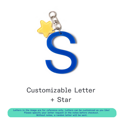 [Pre-Order] Kanavaia DIY Acrylic Keychain - Letters and Small Charms (Keyring Excluded)