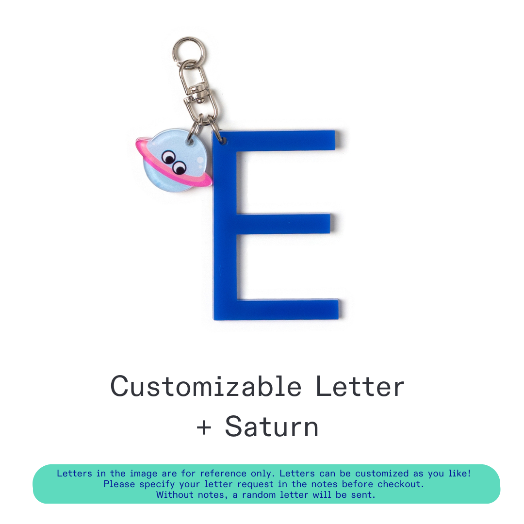 [Pre-Order] Kanavaia DIY Acrylic Keychain - Letters and Small Charms (Keyring Excluded)