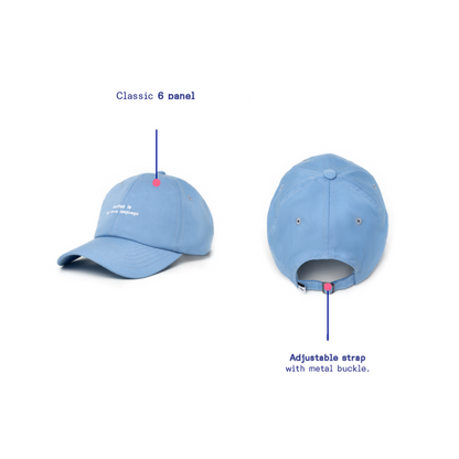 Kanavaia Drill Cap Baby Blue (Coffee is My Love Language)