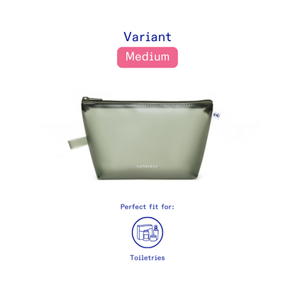 Kanavaia Frosted PVC Zip Pouch
