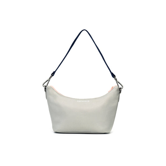 Kanavaia Baguette Shoulder Bag Light Grey