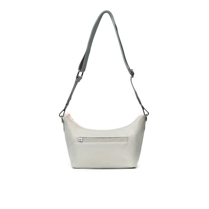 Kanavaia Baguette Shoulder Bag Light Grey