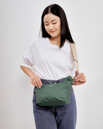 Kanavaia Baguette Shoulder Bag Hunter Green