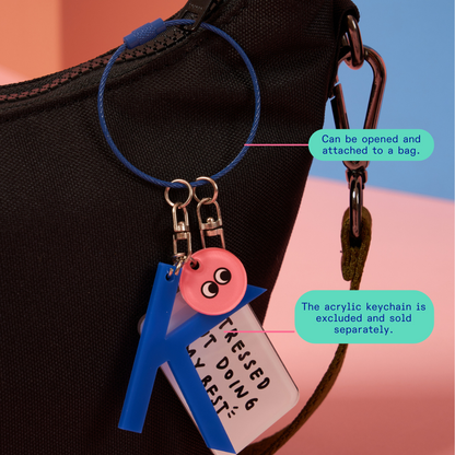 Kanavaia DIY Acrylic Keychain - Stainless Steel Cable Wire Keyring