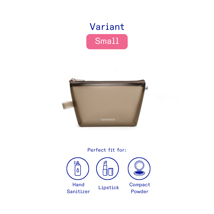 Kanavaia Frosted PVC Zip Pouch