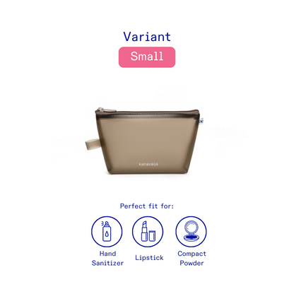 Kanavaia Frosted PVC Zip Pouch