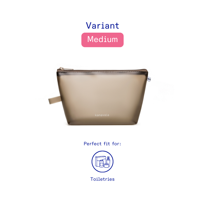 Kanavaia Frosted PVC Zip Pouch