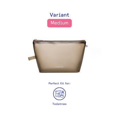 Kanavaia Frosted PVC Zip Pouch