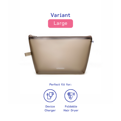 Kanavaia Frosted PVC Zip Pouch