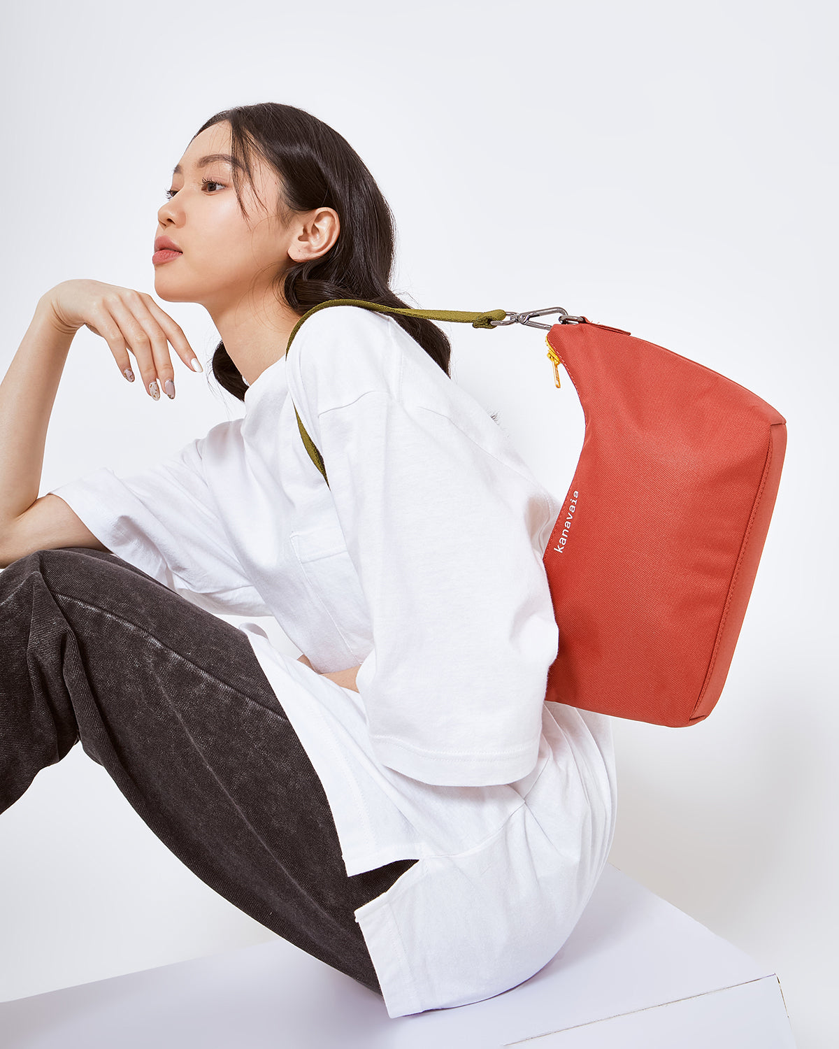 Kanavaia Baguette Shoulder Bag Terracotta