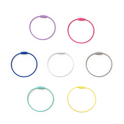 Kanavaia DIY Acrylic Keychain - Stainless Steel Cable Wire Keyring