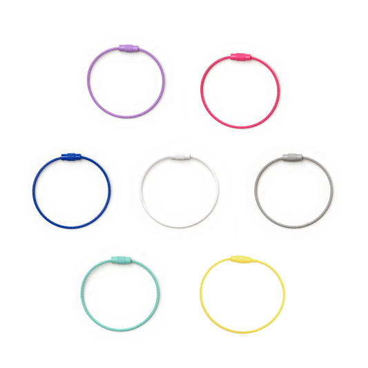 Kanavaia DIY Acrylic Keychain - Stainless Steel Cable Wire Keyring