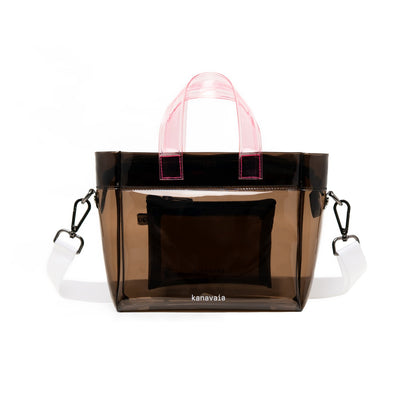 Kanavaia Mini PVC Tote Bag Black / Pink