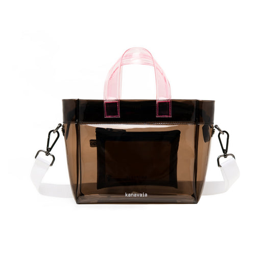 Kanavaia Mini PVC Tote Bag Black / Pink