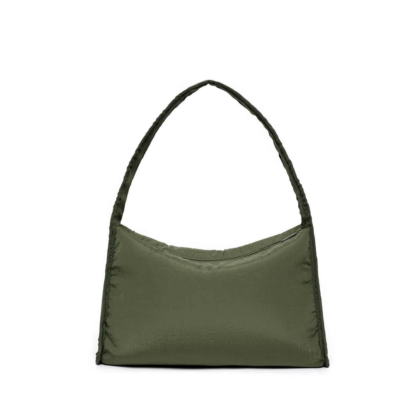 Kanavaia Crinkle Slouchy Shoulder Bag Olive Green