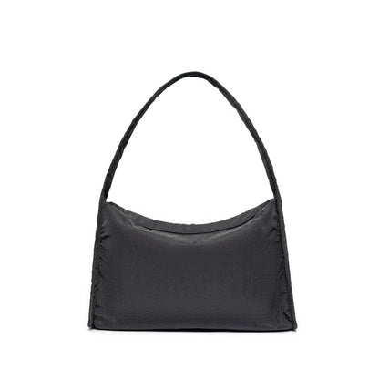 Kanavaia Crinkle Slouchy Shoulder Bag Black