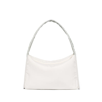 Kanavaia Crinkle Slouchy Shoulder Bag Oat / Sage Green