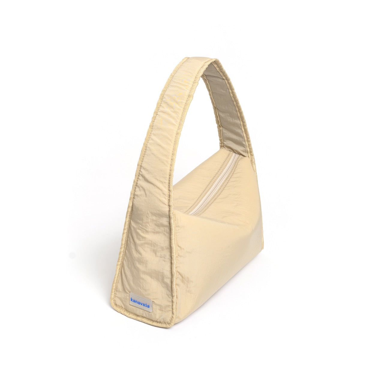 Kanavaia Crinkle Slouchy Shoulder Bag Almond