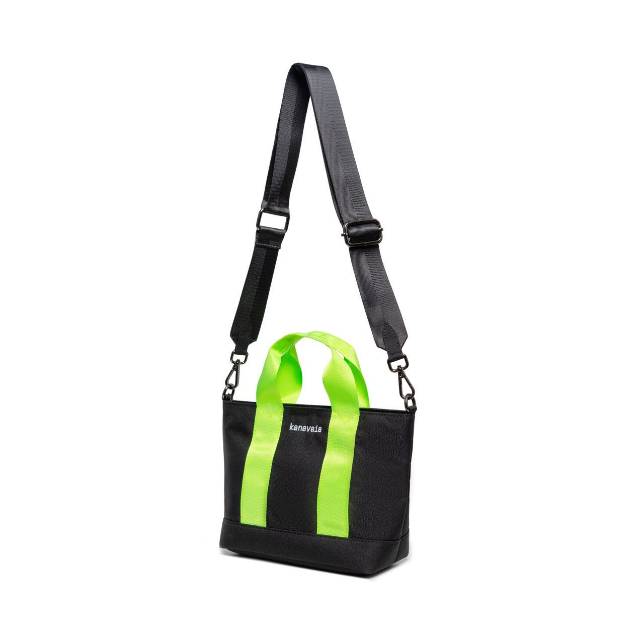 Kanavaia Mini Tote Bag Black / Neon Green
