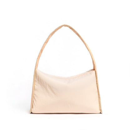 Kanavaia Crinkle Slouchy Shoulder Bag Light Blush / Coral Peach