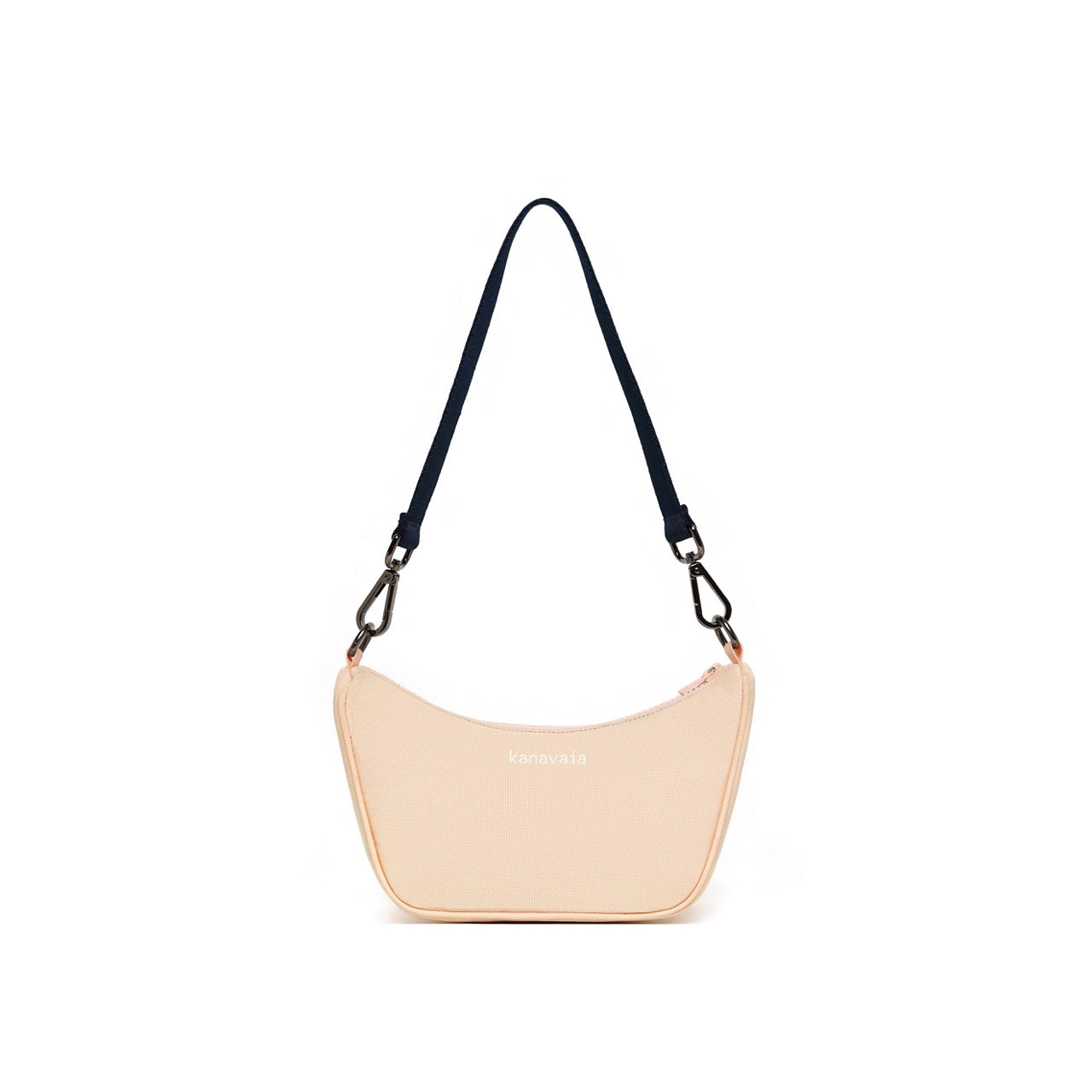 Kanavaia Mini Structured Baguette Shoulder Bag Coral Peach