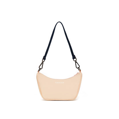 Kanavaia Mini Structured Baguette Shoulder Bag Coral Peach
