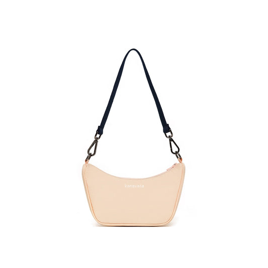 Kanavaia Mini Structured Baguette Shoulder Bag Coral Peach
