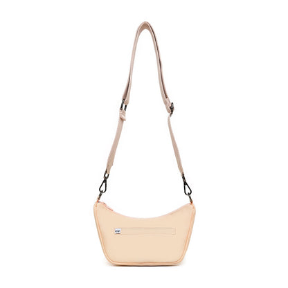Kanavaia Mini Structured Baguette Shoulder Bag Coral Peach
