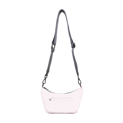 Kanavaia Mini Structured Baguette Shoulder Bag Baby Pink