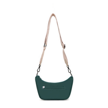 Kanavaia Mini Structured Baguette Shoulder Bag Hunter Green