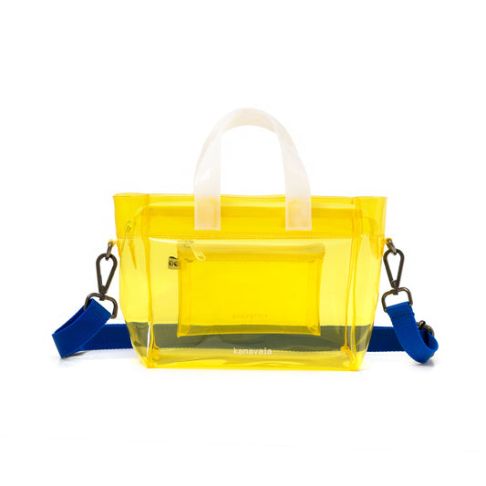 Kanavaia Mini PVC Tote Bag Yellow / White
