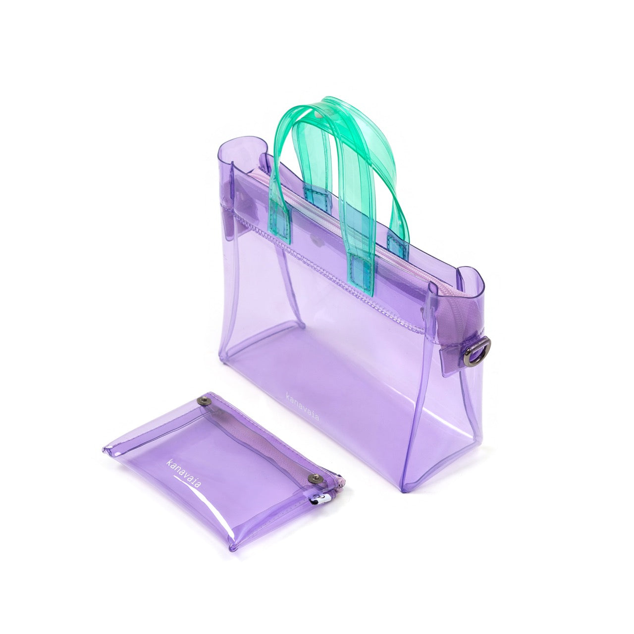 Kanavaia Mini PVC Tote Bag Lavender / Mint