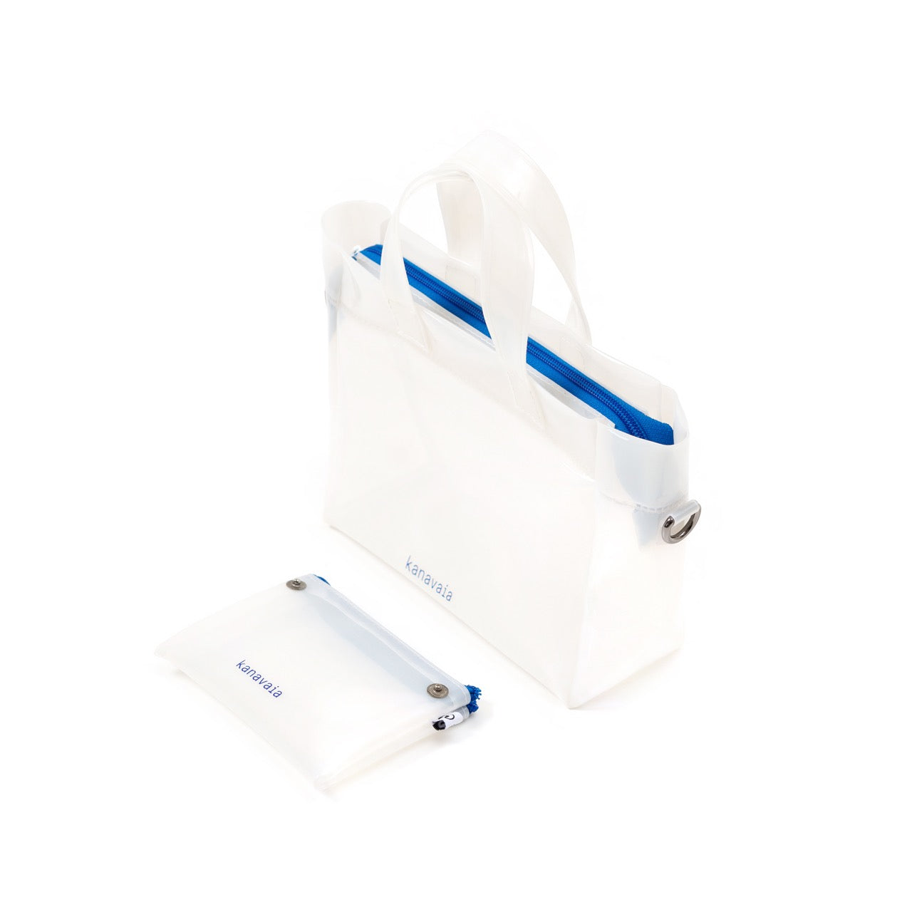 Kanavaia Mini PVC Tote Bag White / Blue