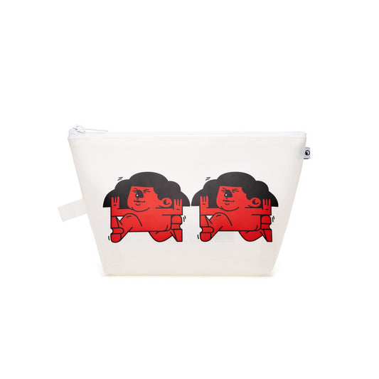 Kanavaia x Chuanslee - PVC Pouch White - The Twins