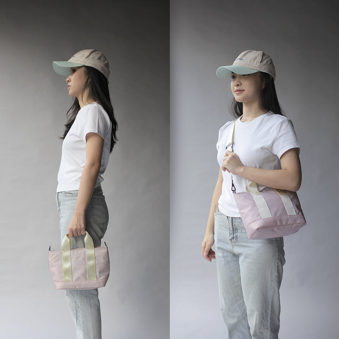 Kanavaia Mini Tote Bag Baby Pink / Cream