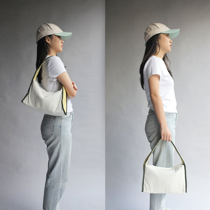 Kanavaia Crinkle Slouchy Shoulder Bag Oat / Butter