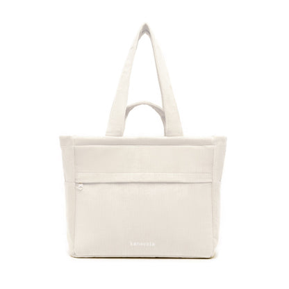 Kanavaia Double-Handle Corduroy Tote Bag Oat