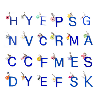[Pre-Order] Kanavaia DIY Acrylic Keychain - Letters and Small Charms (Keyring Excluded)